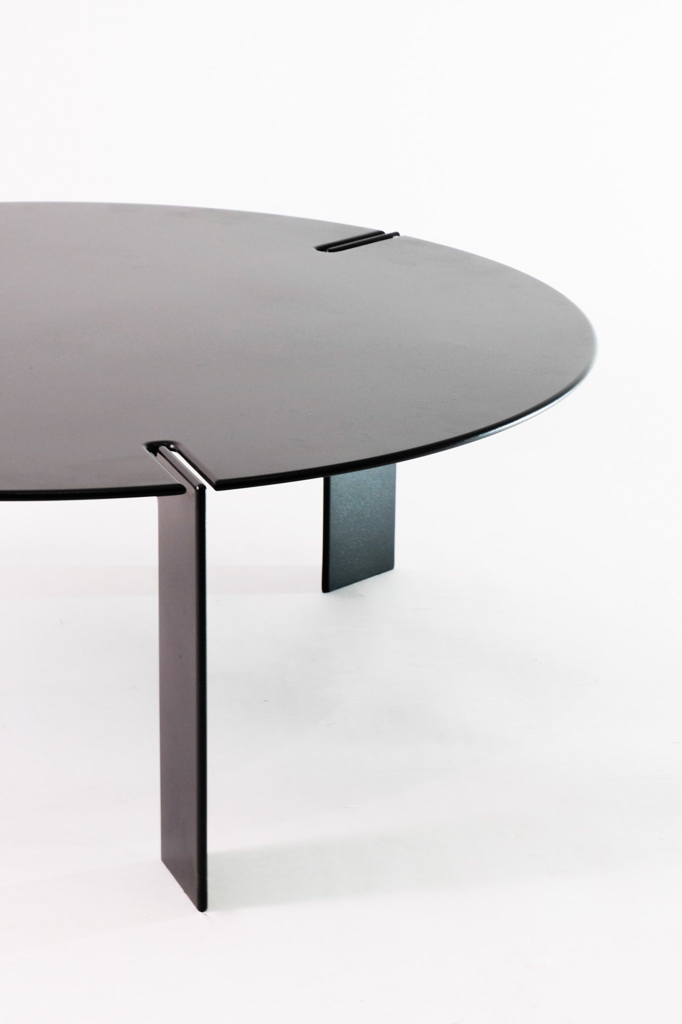 Floor Stock Sale | 70cm Rocket Steel Coffee Table with Black Powdercoat