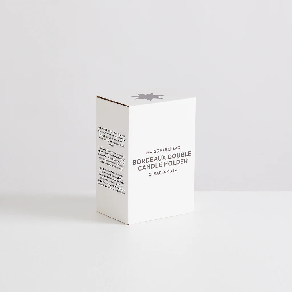 MAISON BALZAC | Bordeaux Double Candle Holder